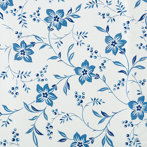 Față de masă vinil Floare albastru, 140 x 160 cm