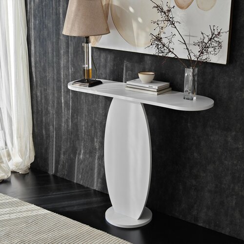 Beistelltisch Ellittica White