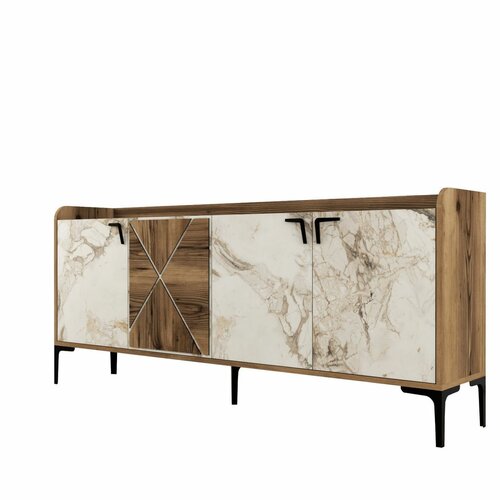 Szafka Venedik Walnut and White Marble