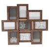 Fotorahmen Woody, 58,3 x 51 x 2,4 cm, 9 Bilder 10 x 15 cm, MDF