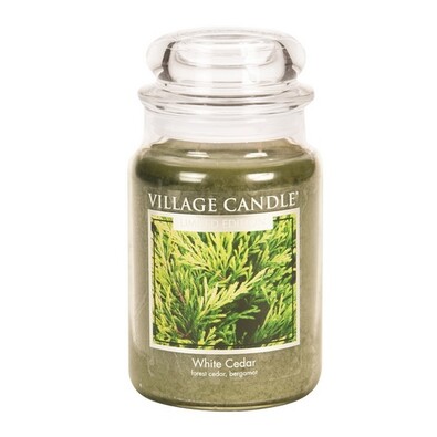 Village Candle Vonná svíčka ve skle Cedrové dřevo - White Cedar, 645 g