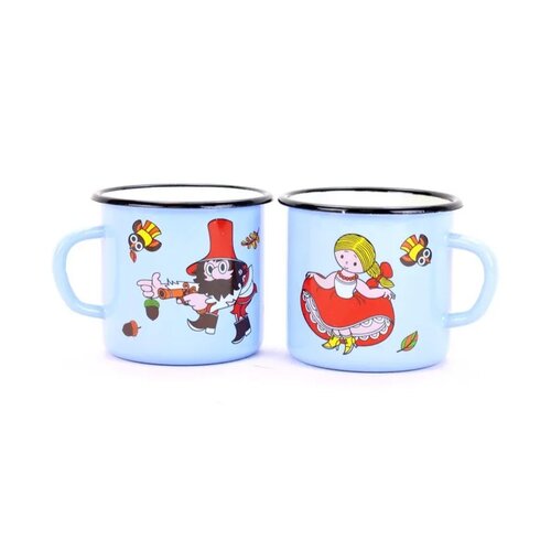 Belis Kubek emaliowany Dobranocka, 8 cm, 0,35 l