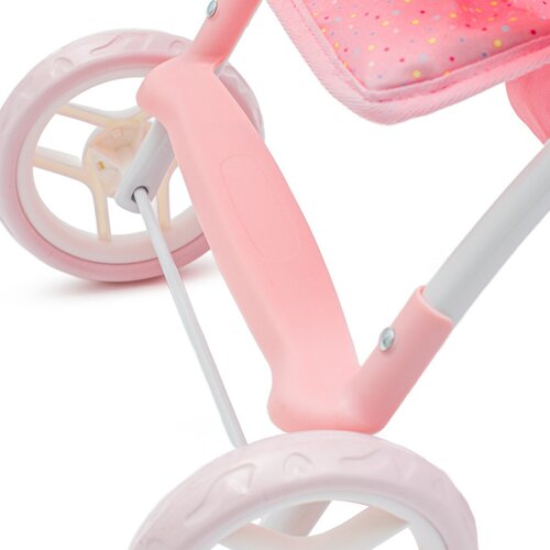 Baby Mix Športový kočík pre bábiky Lana ružová, 58,5 x 33 x 61,5 cm