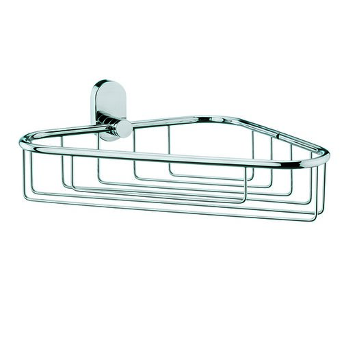 Kela Edelstahl Wand-Eckregal Lucido, links