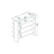Schuhregal Sergel Atlantic Pine