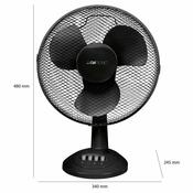 Clatronic VL 3602 BK stolný ventilátor 30 cm, čierna