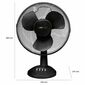 Clatronic VL 3602 BK asztali ventilátor 30 cm ,fekete