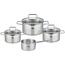 Elo 72404 4-dielna súprava nehrdz. hrncov Smart Steam