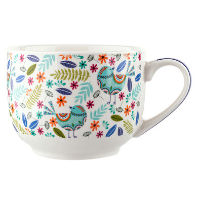 Altom Porzellanbecher Jumbo Folk,500 ml