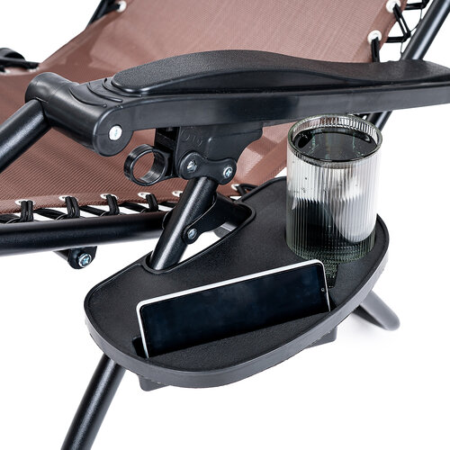 4Home Garten-Positionssessel Relax, Braun