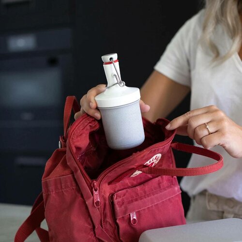 Koziol Láhev na vodu PLOPP TO GO MINI, 200 ml, šedá