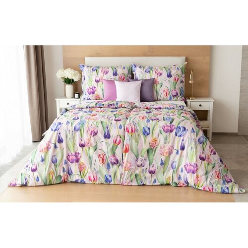 Matějovský bombažna posteljna pregrinjalo DeluxeTulipa, 140 x 200 cm, 70 x 90 cm