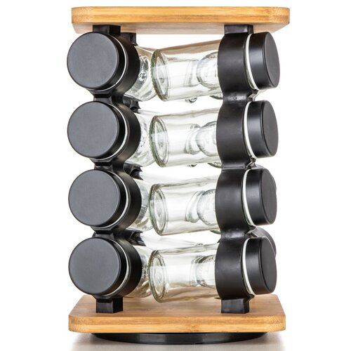 Banquet Set of spice jars CULINARIA Black, 16 pcs