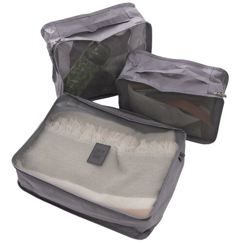 Orion Набір дорожніх органайзерів для валізи 6 шт., сірий