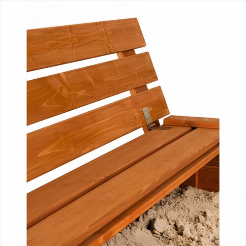 Sand Tropic Drevené pieskovisko s lavičkami, 146 x 137 cm, impregnované