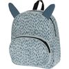 Kinderrucksack mit Ohren, Blau, 28 x 32 x 10 cm