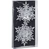 Weihnachtsschmuck-Set Schneeflocke 11 cm, 2 St.,  Silber