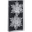 Weihnachtsschmuck-Set Schneeflocke 11 cm, 2 St.,  Silber