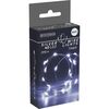 Lichterkette „Silver“, 2 m, 40 LEDs, kaltweiß, mit Zeitschaltuhr, batteriebetrieben