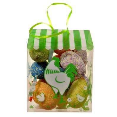 Set de ouă de Paște Mozaica, înălțime 6 cm, 12bucăți în pachet