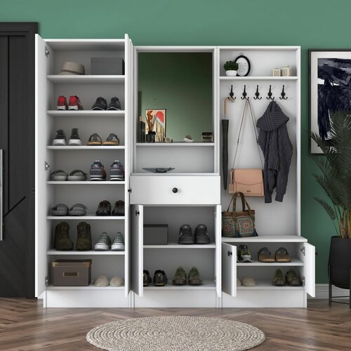 Set de mobilier pentru hol Mio White I