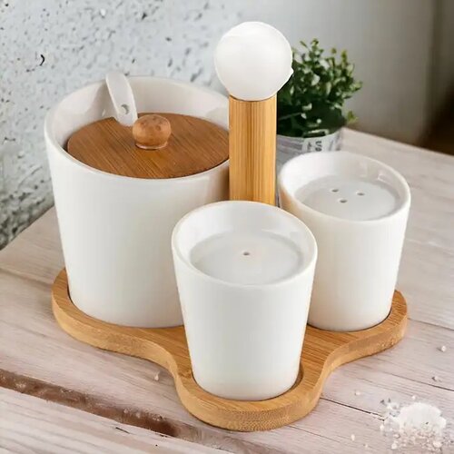 Set de condimente Florina Adria, alb