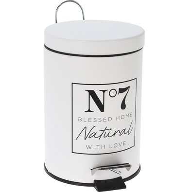 Kozmetični koš za smeti Natural bela, 17 x 24,5 cm