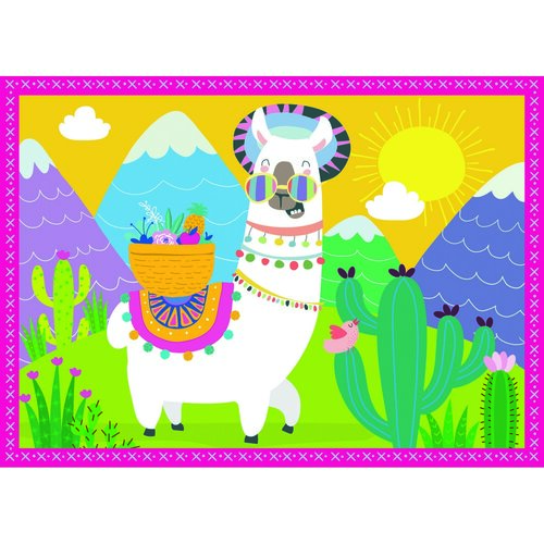 Trefl Puzzle Happy Llamas, 4 piese