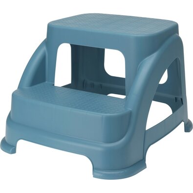 Hocker aus Kunststoff Blau, 37,5 x 43 x 28 cm