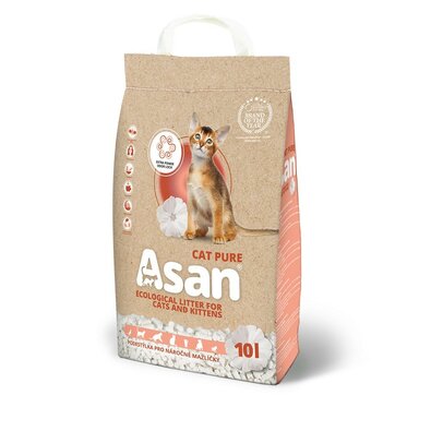 Asan Cat Ekološko stelivo za mačke Pure, 10 l