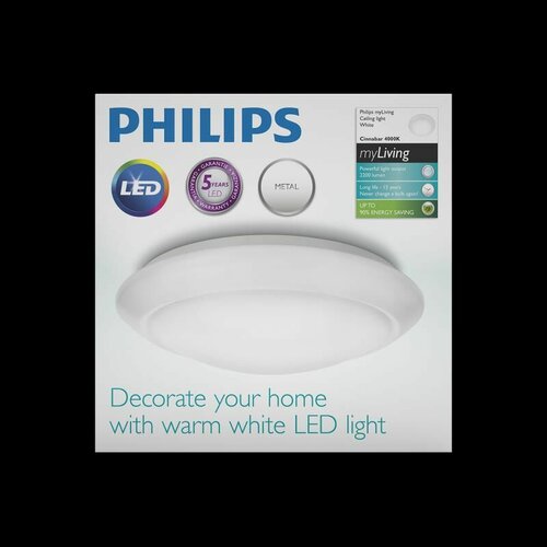 Philips 33362/31/17 stropné LED svietidlo Cinnabar 1x 16 W 1500LM 4000K IP20 32 cm, biela
