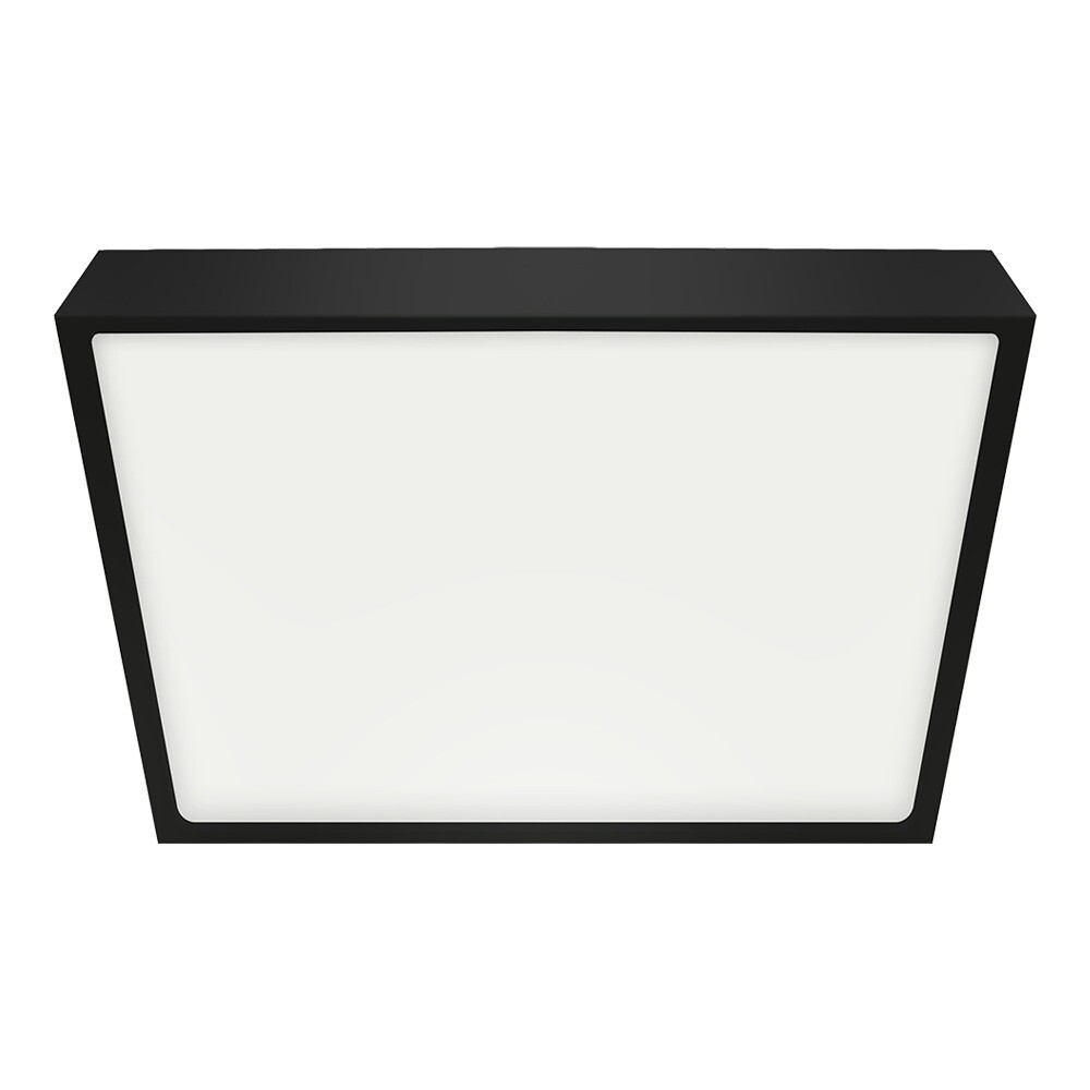 Emithor Stropní LED svítidlo LENYS III. 27026, 27 x 27 cm, 24 W, IP20/IP44, černá, 27 x 27 cm