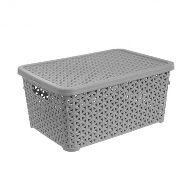 Orion Box fedéllel RATAN, 10 l, szürke