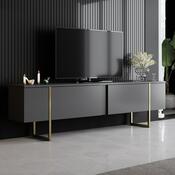 Televizní stolek Luxe Anthracite and Gold