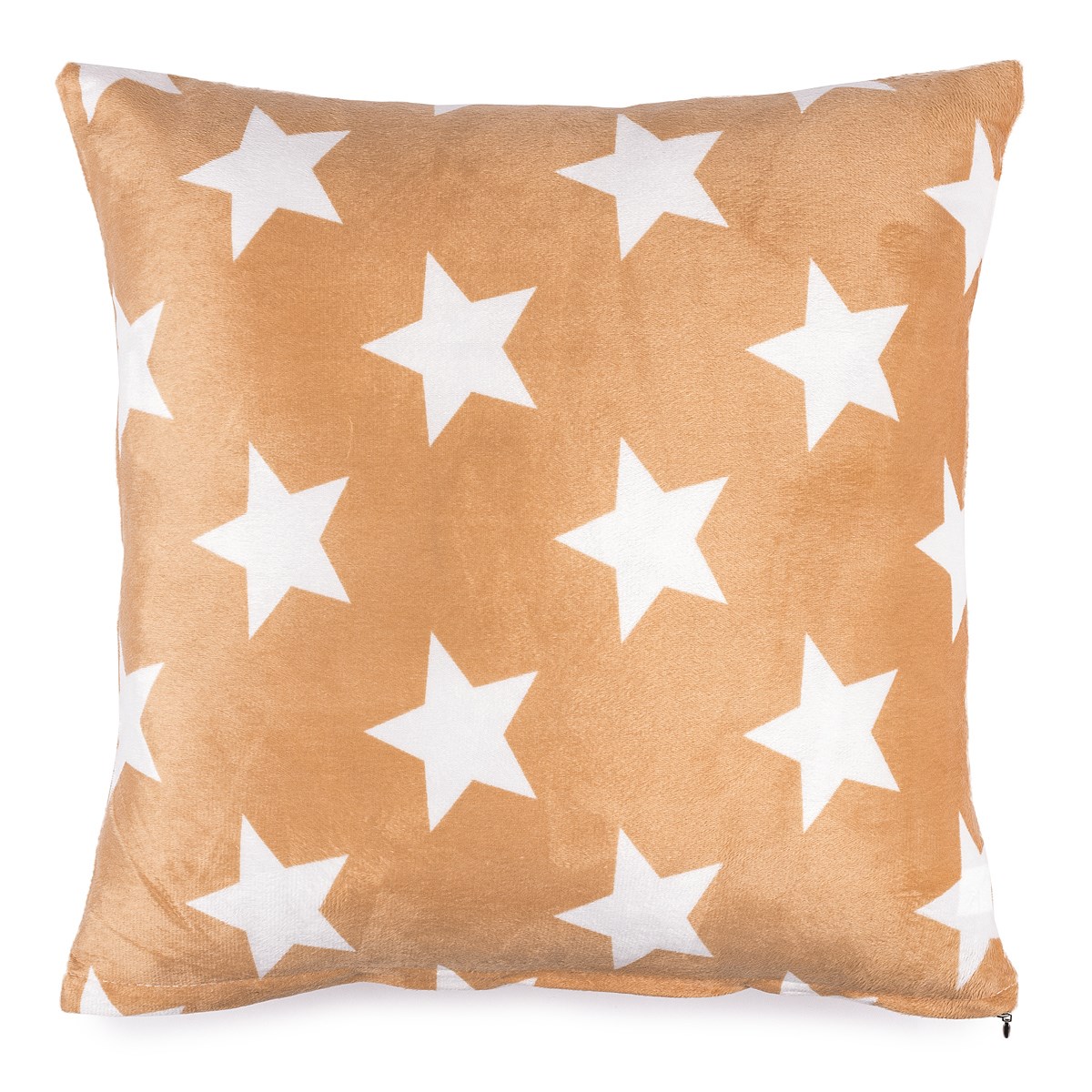 JAHU Vankúšik mikroplyš Stars béžová, 40 x 40 cm