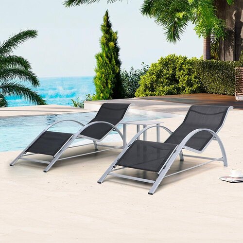 Avenberg – sada 2 relaxačných ležadiel a stolíkaDolfine