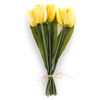 Umělá květina tulipán 9 ks, žlutá