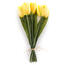 Umělá květina tulipán 9 ks, žlutá