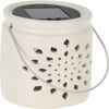 Lampa solarna Darena szara, 9,2 x 9 x 11 cm,porcelana
