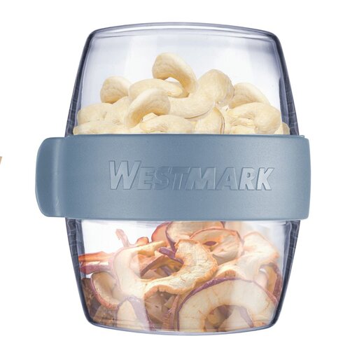 Westmark Двосекційний контейнер для їжі MAXI, 700 мл, синя