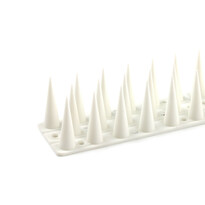 Set de 4 bucăți de vârfuri pentru păsări, din plastic, alb, 44,5 x 3,7 cm