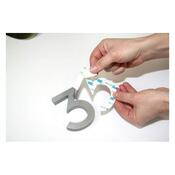 Hliníkové domovní číslo 2, 3D broušený povrch