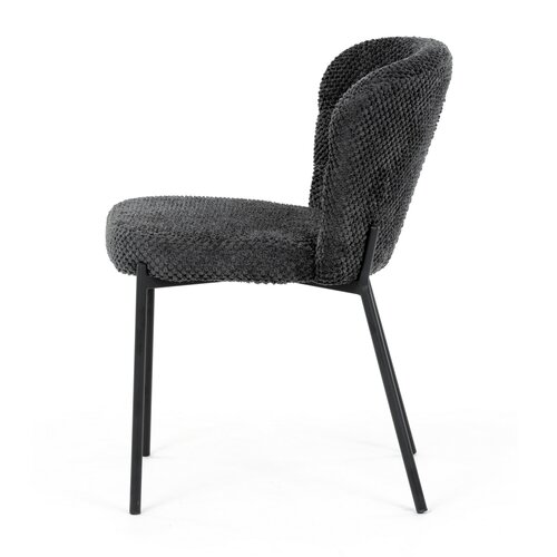 Sada jedálenských stoličiek Bouclé CT-W1077 GREY2,4 ks