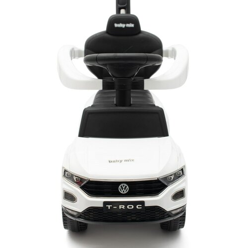 Baby Mix Dětské odrážedlo s vodící tyčíVolkswagen T-ROC, bílá