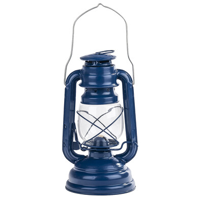 Petrolejový lampáš 25 cm, modrá