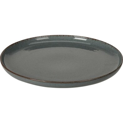 Farfurie întinsă EH Dark Grey din porțelan, 24 cm
