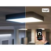 Panlux Přisazené LED svítidlo Verona Square Smart černá, 28,3 x 28,3 cm, IP54