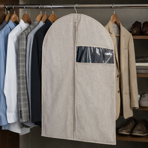 Husă foarte solidă Compactor pentru costum și rochie scurtă OXFORD, 60 x 100 cm