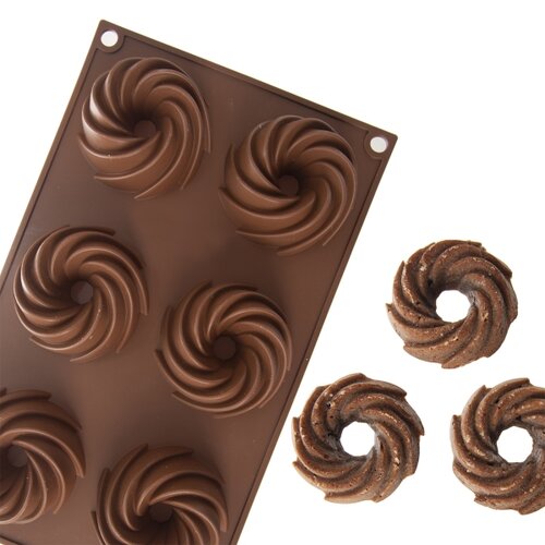 Orion Silikonska forma za venčke, rjava