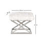 Stolička Capraz Plush White